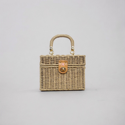 Rattan Straw Summer Tote Bag Crossbody Personalized