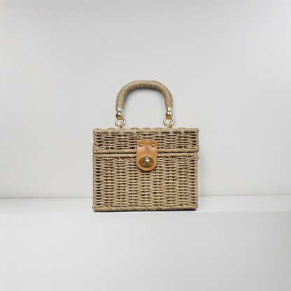 Rattan Straw Summer Tote Bag Crossbody Personalized